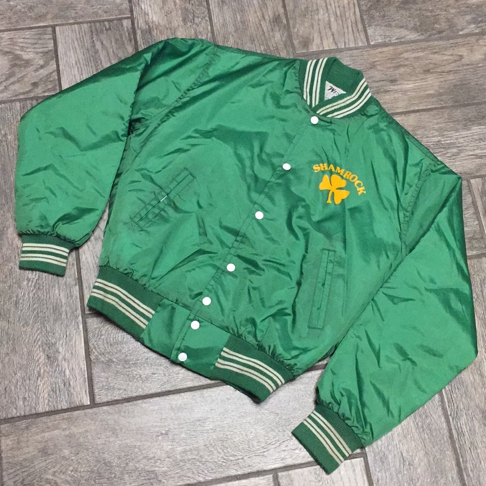 Vintage Shamrock Satin Jacket
